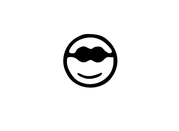 Cool Dude Digital Emoji Social Icon