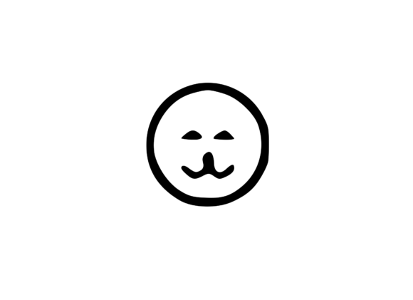 Doggy Digital Emoji Social Icon