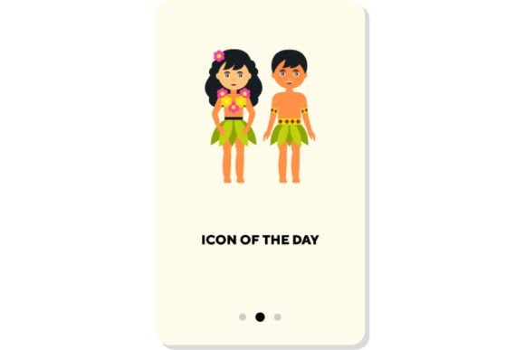 Evaluating Ethnic Traditional Costumes Flat Icons for Digital Design
