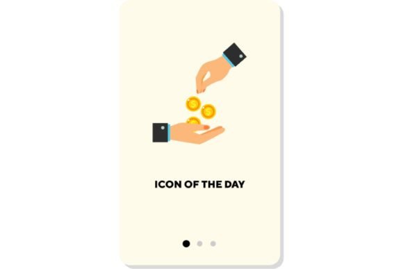 Integrating the Counting Money Flat Vector Icon. Coin in Into Your Financial Design Workflow