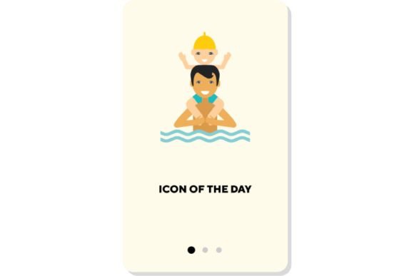 Integrating the Water Fun Flat Vector Icon: Together Swimming Isolated Sign into Modern Digital Workflows