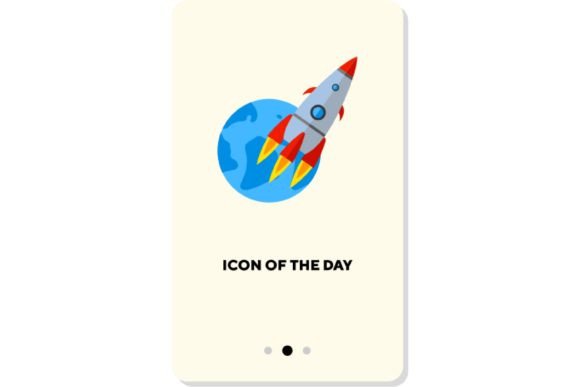 Rocket Production Flat Icon: Launch, Start, and Design Clarity