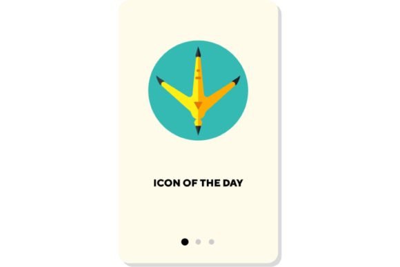 Rooster Wind Vane Flat Icon: Bird Foot I