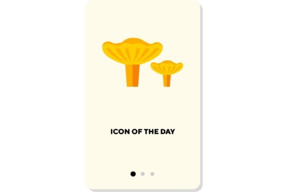 Seafood and Mushrooms Flat Icon: Exotic Culinary Visuals for Modern Design