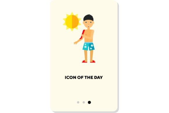 Shining Sun Flat Icon: Light Sunburn Iso Design Evaluation