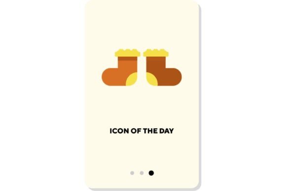 Socks and Wardrobe Flat Icon: Shoes Isolated for Modern Digital Design