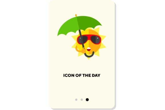 Summer Heat Flat Vector Icon: Hot Sun Design
