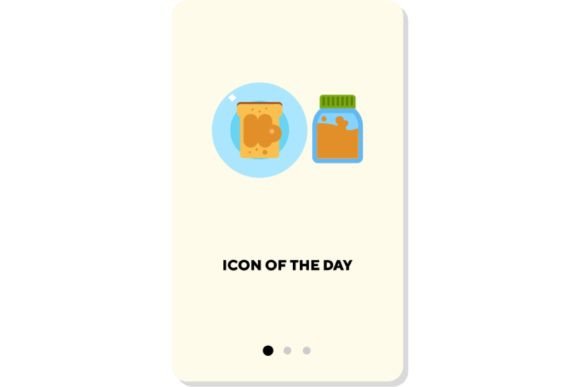 Sweet Spreads Flat Icon: Breakfast Isola Design