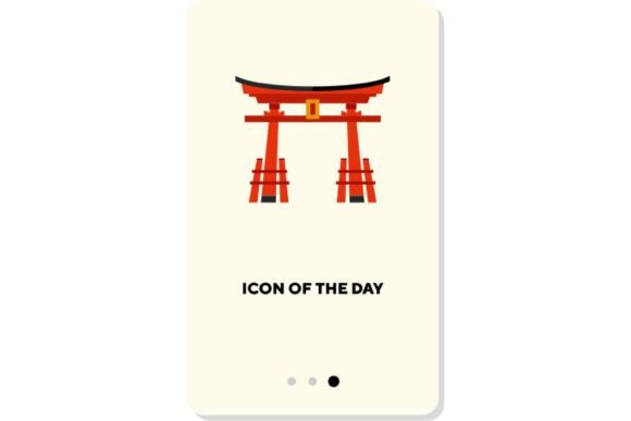 Traditional Landmarks Flat Icon: Arch Bu