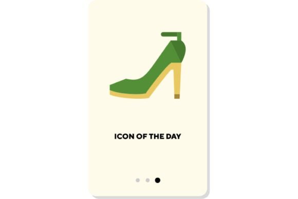 Woman Shoes Flat Icon: High Heel Shoe Is a Vital Element in Modern Digital Design
